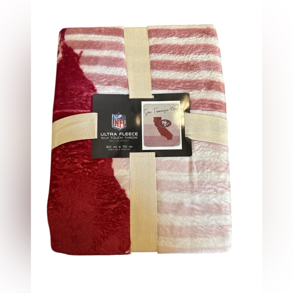 NWT NFL San Francisco Niners Fleece Throw